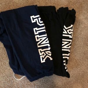 2 pair of PINK Sweatpants, size LG